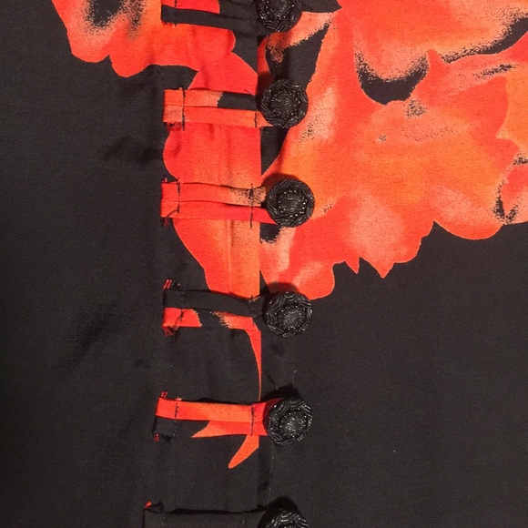 SOLITAIRE Long Line Mandarin Style Oversized Relaxed Fit V Neck Comfy Button Top - Picture 8 of 16